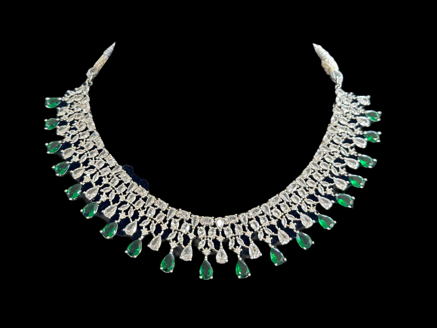 NS000 Silver plated necklace set ( Ready to ship )
