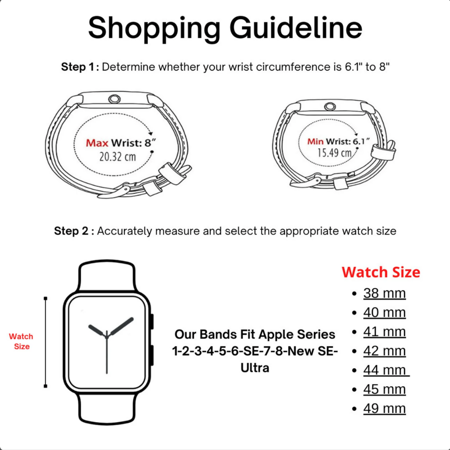 Apple Watch Dusty Rose Leather Strap - Detroit