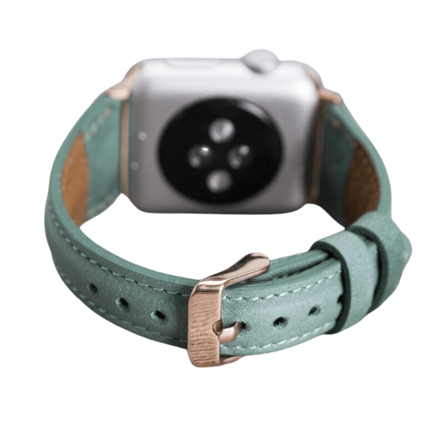 Classic Light Mint Green Leather Apple Watch Band - Dallas