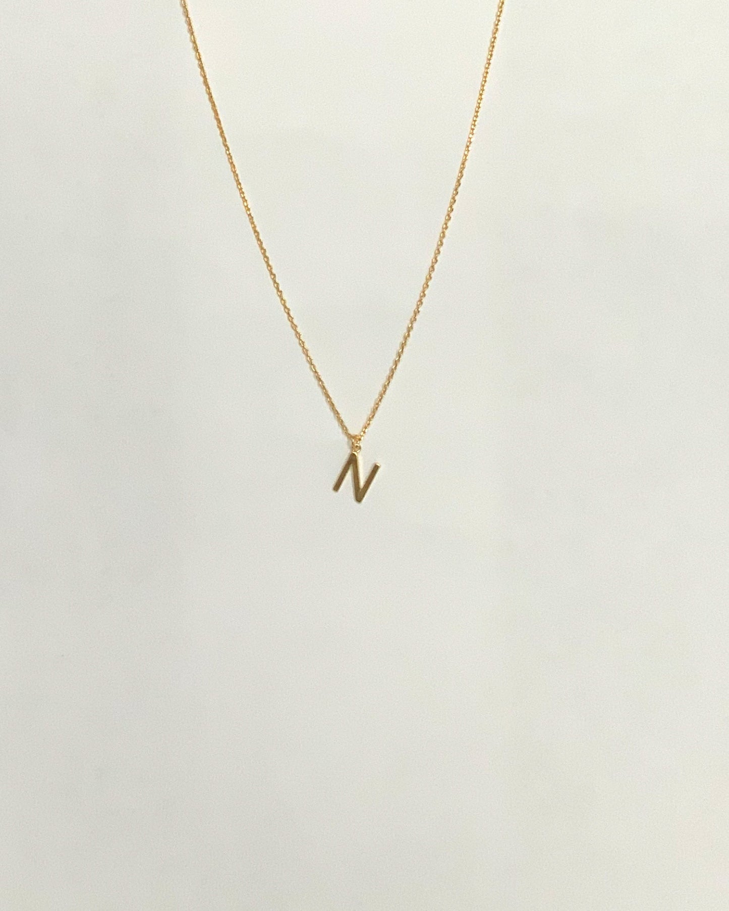 Letter Pendent Necklace