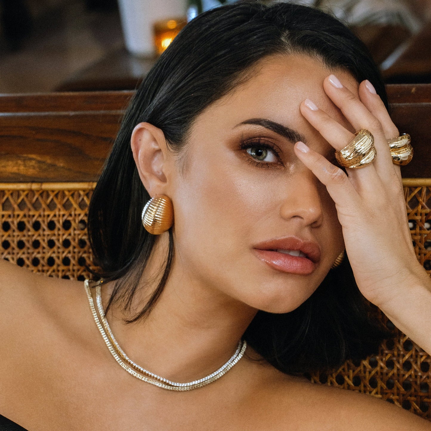 Cynthia Sculptural Necklace & Bracelet Set