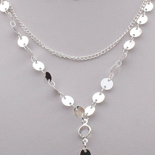 Long Tassels Pendent Sequin Necklace