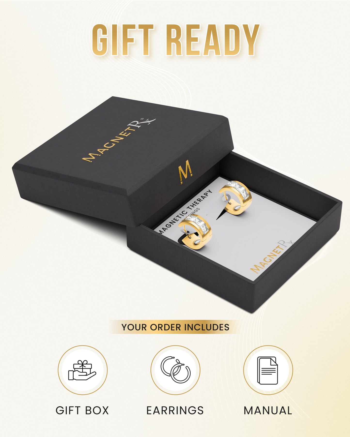 Crystal Magnetic Therapy Earrings